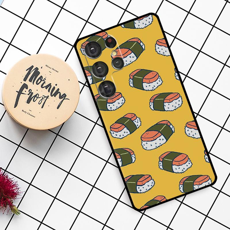 Sushi Food Case For Samsung Galaxy S24 FE S20 FE S21 S22 S23 S24 S25 Ultra S9 S10 S25 Plus Phone Cover