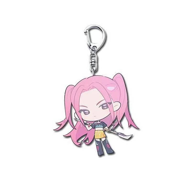 Anime Movie KPop HUNTR/X Rumi Mira Zoey Saja Boys Jinu Cosplay Keychain Acrylic Pendant Keyring Key Chain Bag Accessories Prop