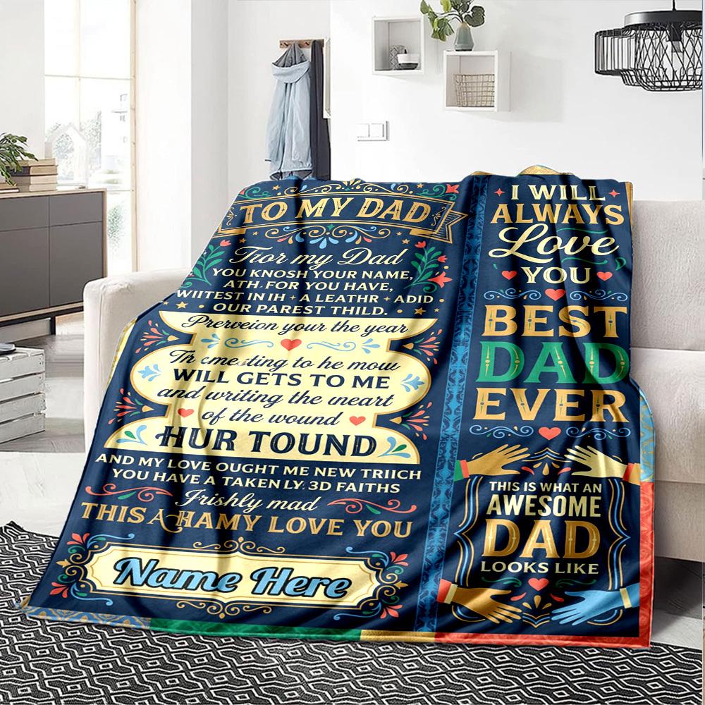 Ocean Love Letter Personalized Name Blankets Soft And Comfortable Against The Skin Naps And The Office A Wonderful Gift For Friends Family And Loved