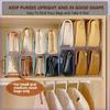 1pcs Transparent Acrylic Storage Rack, 4-grid Bag Storage Partition Board, Wardrobe Storage Rack, Makeup Closet Organizer, Bedroom Dorm Accessories