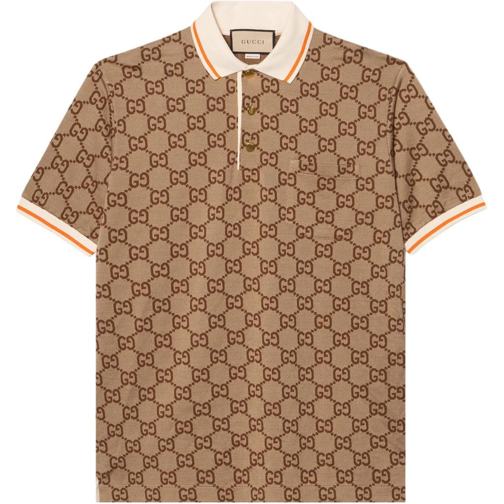 Gucci Gg Logo Jacquard Polo Shirt 742384-XJFGU-2270