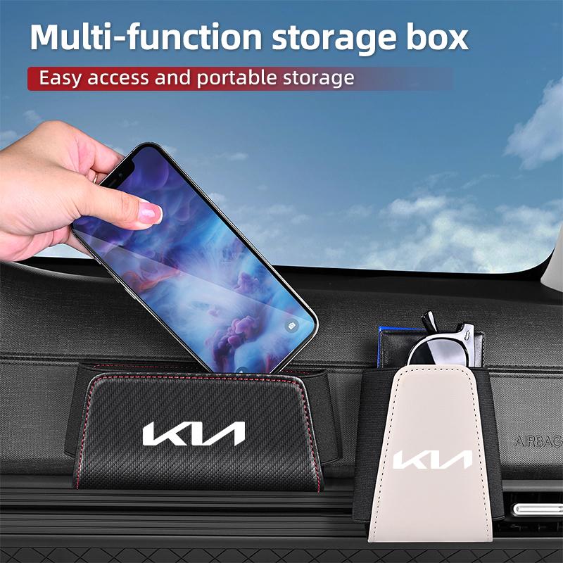 Car Interior Seat Seam Organizer Door Storage Box Phone Card Bag For KIA Rio K5 Sportage Ceed Sorento Picanto Stinger fxrp50