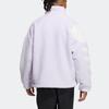 adidas Originals Trefoil Großes Logo Fleece Dicke Freizeitjacke Unisex Jacken Lila HR3488