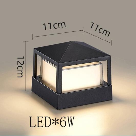 Hot Sale Good Quality Black Bedroom Bedside Wall Lamp Living Room Outdoor Waterproof LED Acrylic Ceiling Column Light
