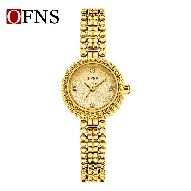 OFNS Women s Starry Sky Rhinestone Dial Waterproof Quartz Watch