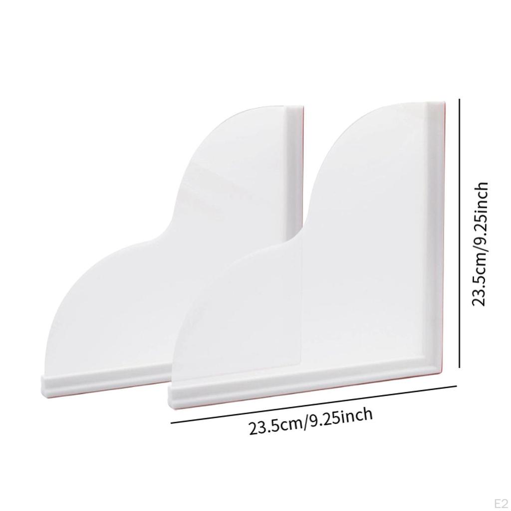 2 Pieces Water Splash Guard Silicone Base Multipurpose Anti Board Bathroom Accessories to Keep