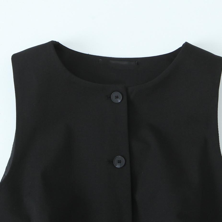 Spring 2025 Women's Fashion: Versatile Slim Sleeveless Suit Vest