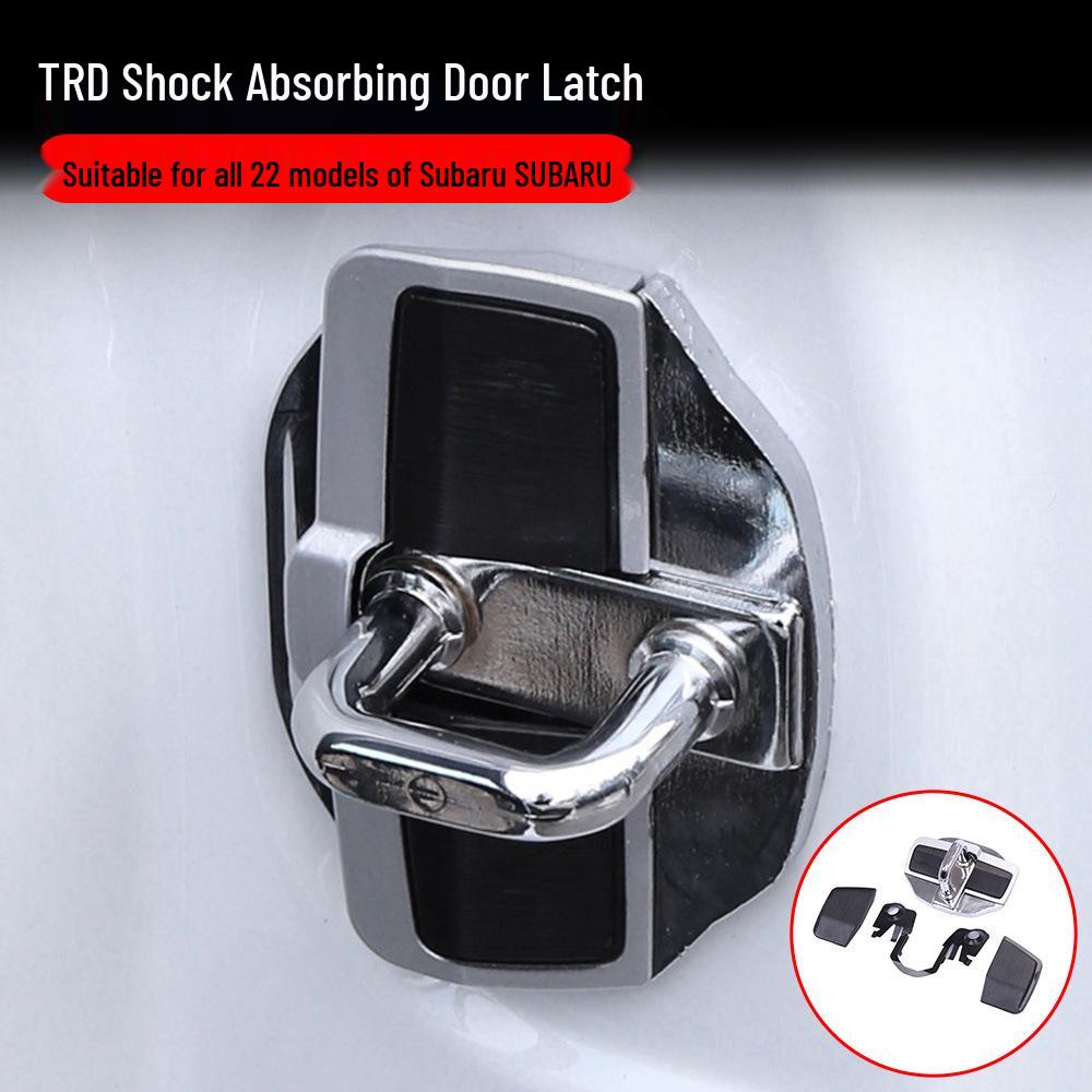 Subaru Forester, Outback, XV, Legacy Anti-Rattle TRD Door Lock Buckle Cover - Stainless Steel Car Accessory.