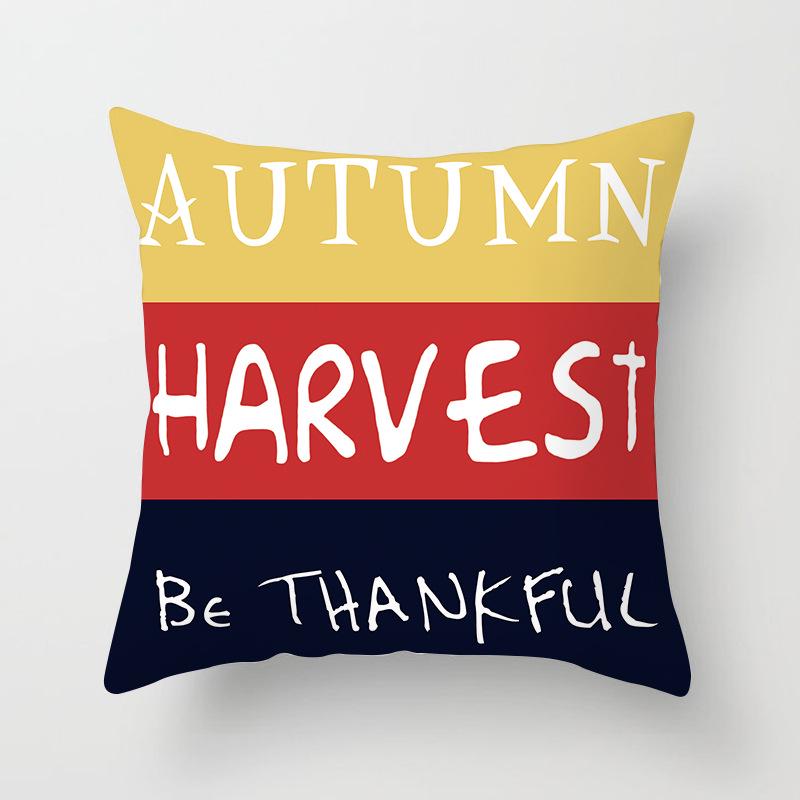 Nordic Black Letter Pillow Cushion Cover Living Room Sofa Car Pillow Cover Home Furnishings