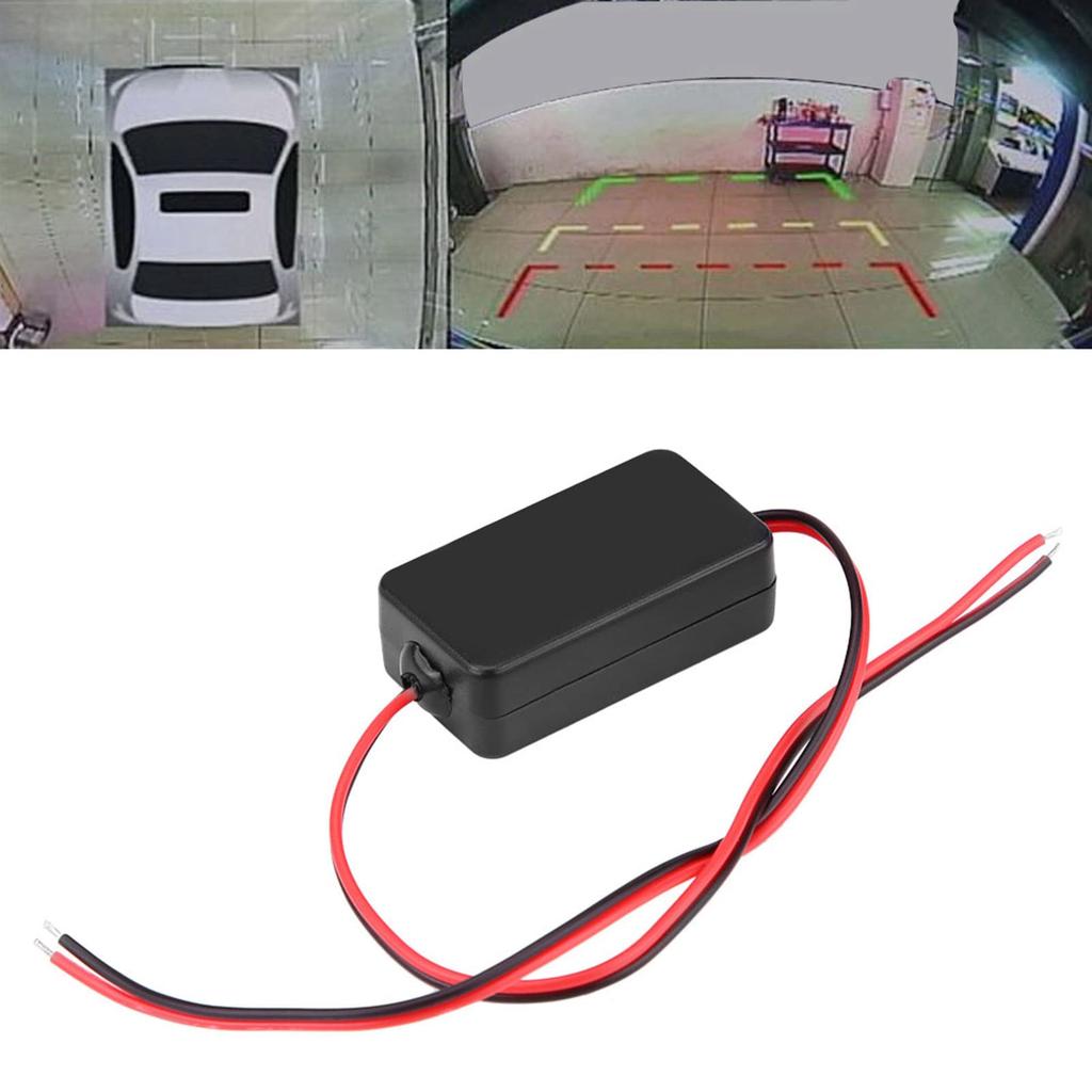 DC Car Rearview Mirror Camera Power Relay Capacitor Filter Rectifier for Car Rear