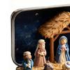 Hediye Kavanozunda Mini Noel Doğuş Sahneleri Figürü Küçük Reçine Masaüstü Dekorasyon Oturma Odası Yatak Odası Noel Süsü