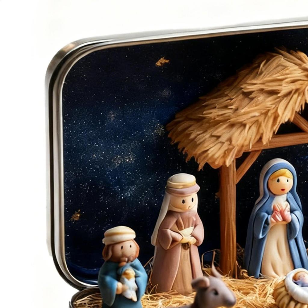 Hediye Kavanozunda Mini Noel Doğuş Sahneleri Figürü Küçük Reçine Masaüstü Dekorasyon Oturma Odası Yatak Odası Noel Süsü