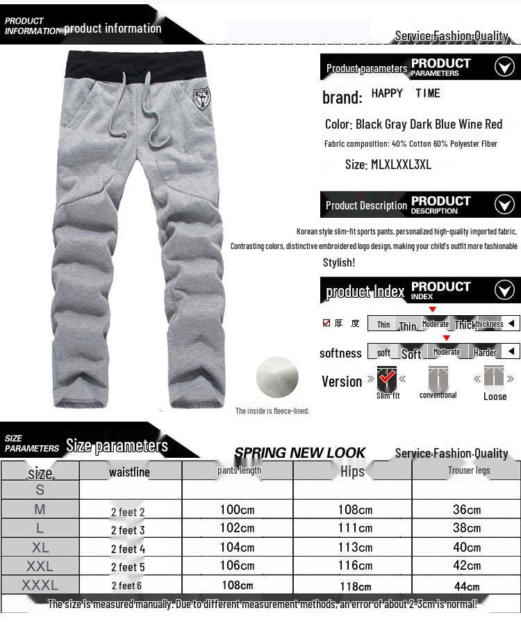 2025 Men's Autumn/Winter Plus Velvet Thickened Korean Hooded Cardigan Sweatshirt Set