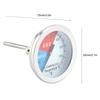 Stainless Steel BBQ Thermometer 100-550 Fahrenheit  Round Hood Temperature for Barbecue Oven Grill