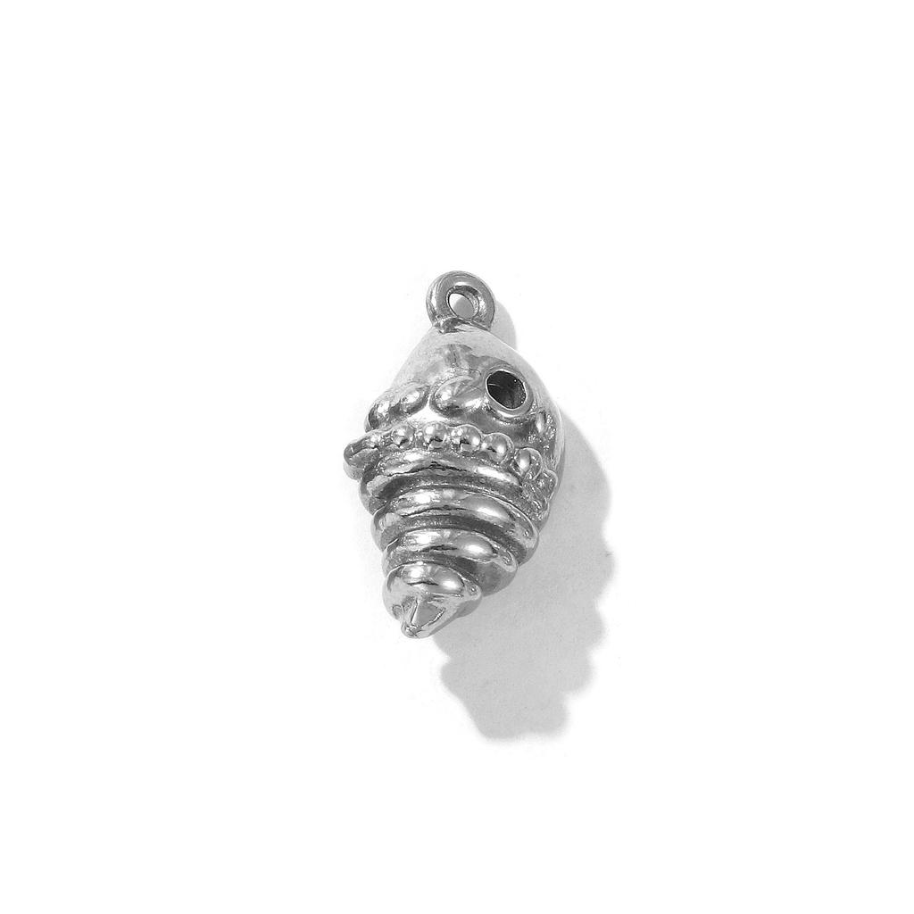 2 PCs 304 Stainless Steel Charms Multicolor Conch/ Sea Snail Ocean Pendants For DIY Necklace Earrings Jewelry Making Findings