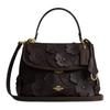 Emory 21 Handtasche mit floraler Applikation aus Glattleder Damen Handtasche Ahorn CDY44-IMMPL