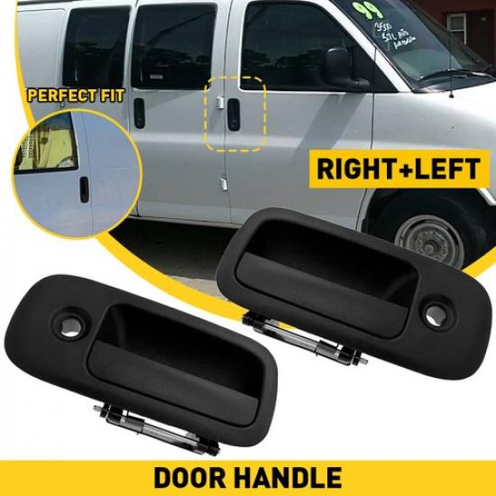 LH&RH Exterior Door Outside Outer Handle Front For 1996-09 GMC Savana 1500 2500