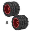 2pcs 52mm Aluminum Alloy Rr Tire Replacement Parts Fit for WPL D12 1/10 RC Truck (009)