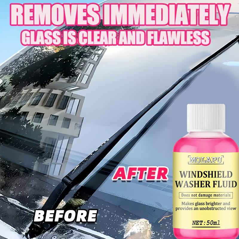 Premium Glass Cleaner Windshield Wiper Fluid, 1:100 Concentrated Solution, Suitable for Removing Water Stains, Tar, and Oxidation Layers, K