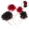 Trendige Süße Netzblumen Quaste Haarklammer Elegant Temperament Große Hai-Haarspange Damen Kopfschmuck Haaraccessoires