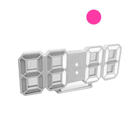 3D LED digital 12/24-timers skjermvegg Snooze Vekkerklokke Hjem Stueinnredning