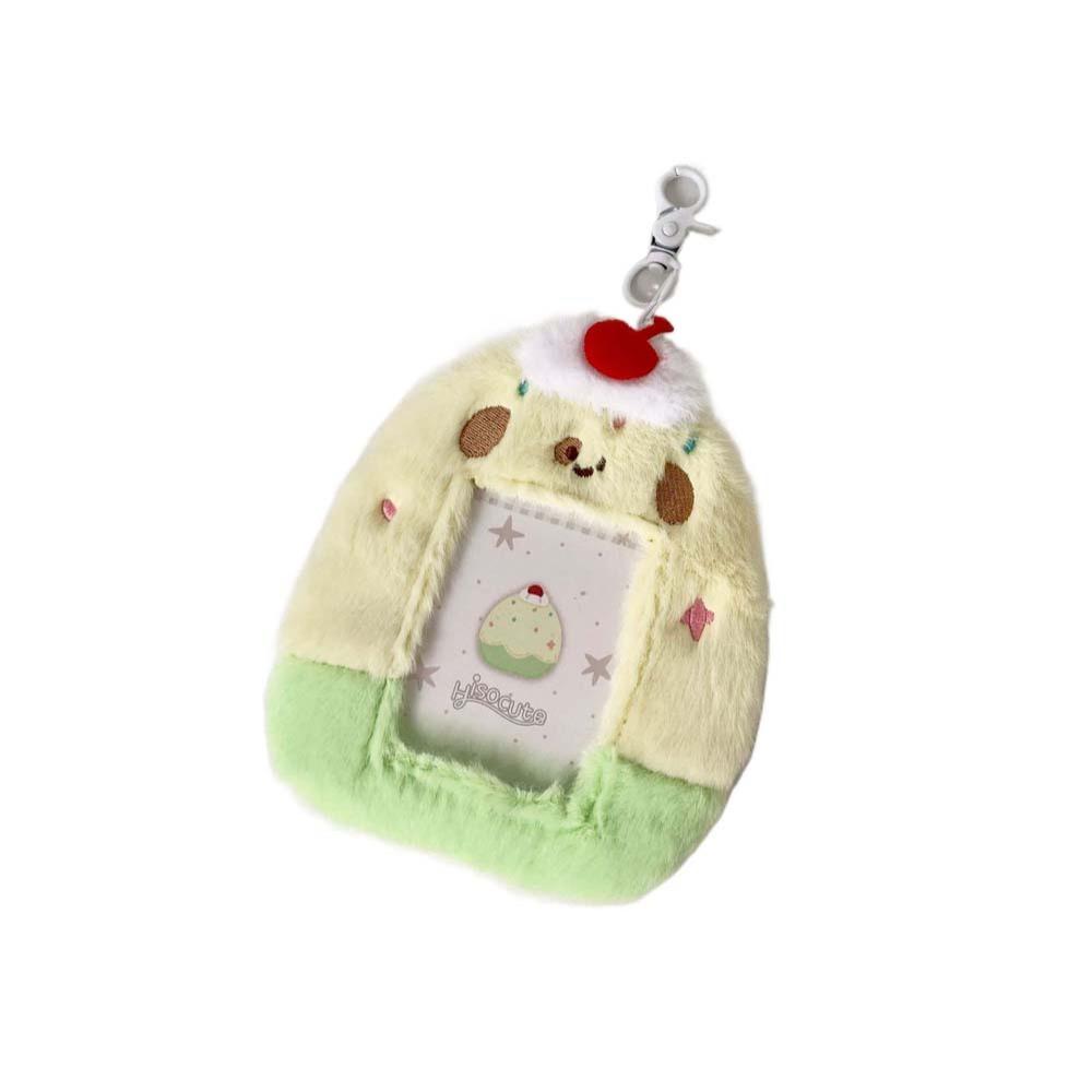 

з брелоком. Кулон. Плюшевий тримач для фотокартки. Захисний футляр жовтий