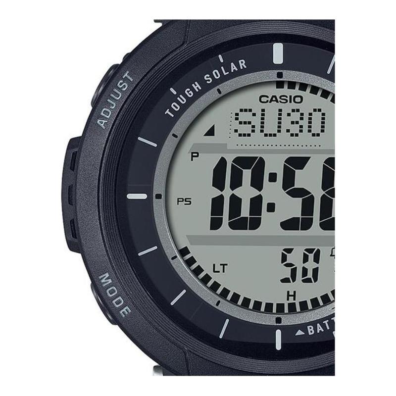 Casio CASIOPRO TREK Series-PRG Series Outdoor Solar Solar Quartz Movement Tape Strap Japanese and Korean Watch Men's Watch Black Dial PRG-30-1
