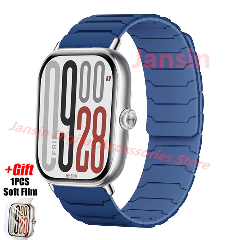 Magnetic Strap For Redmi Watch 5 4 Correa Business Bracelet For Mi Band 8/9 Pro Correa Soft Protector Film Replaceable Accessory