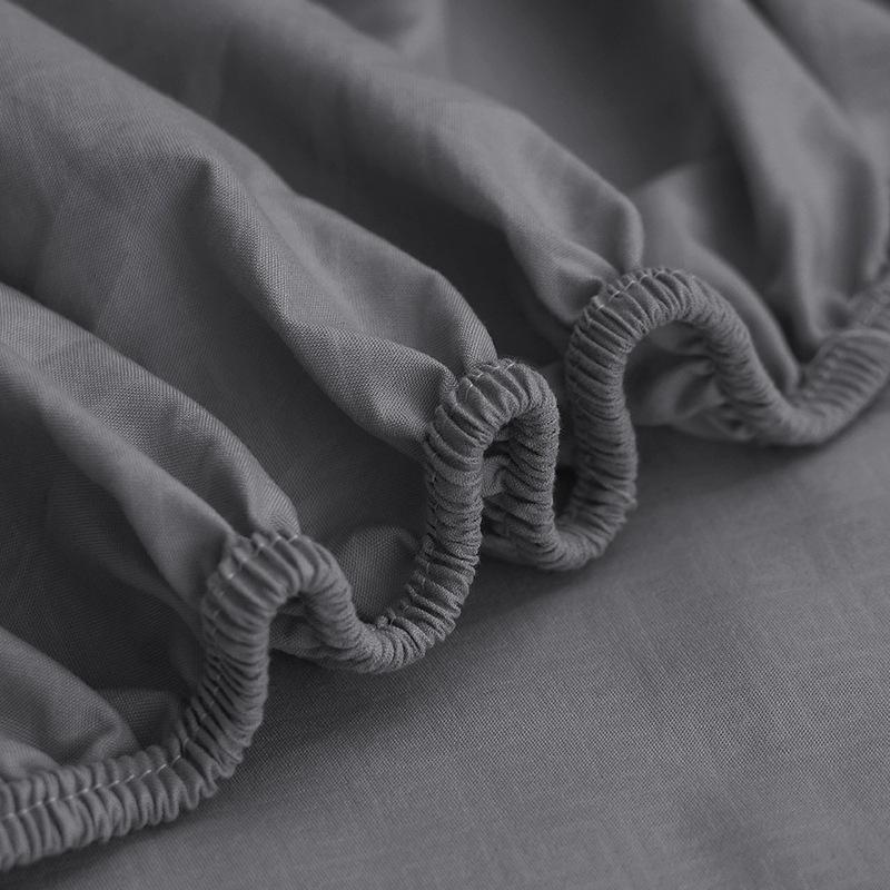 All-Cotton Non-Slip Fitted Bed Sheet and Mattress Protector