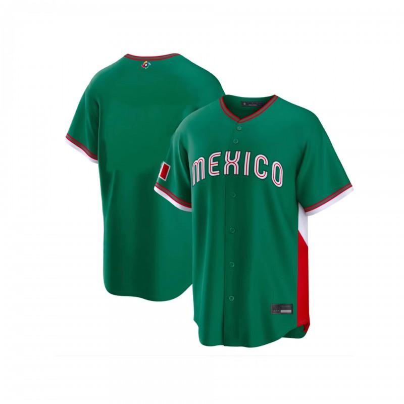 Mens Embroidered Baseball T-Shirt 2026 WBC Mexico Team Short Sleeve Sportswear Casual Loose Fit