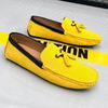 LZD Breathable Men's Suede Leather Fringed Feet Casual Small Leather Shoes Men