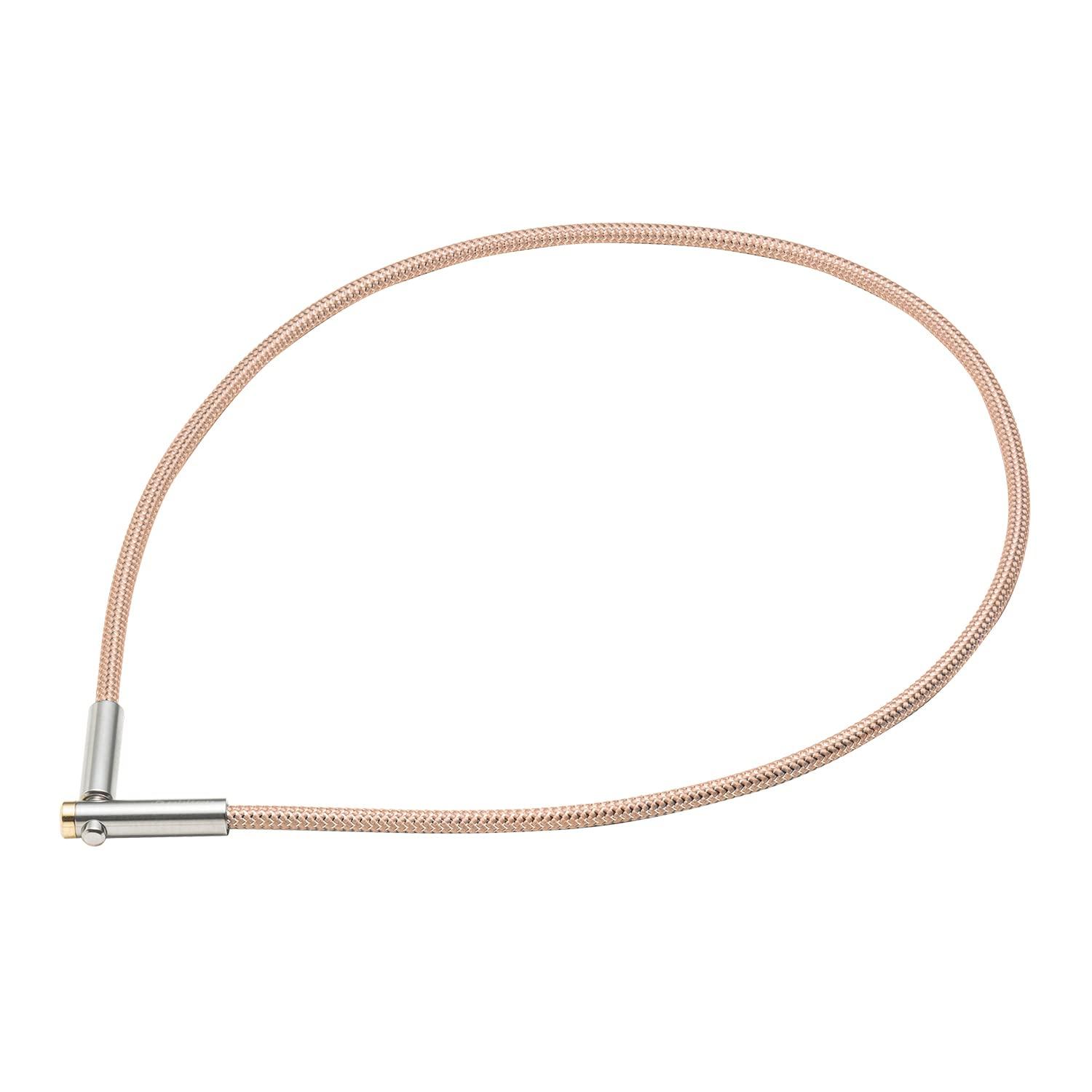 

phiten Necklace RAKUWA Magnetic Titanium Metal Top V Type Rose Gold 50cm Shoulder Relief Circulation [Shoulder/Neck Stiffness] [Stiffness