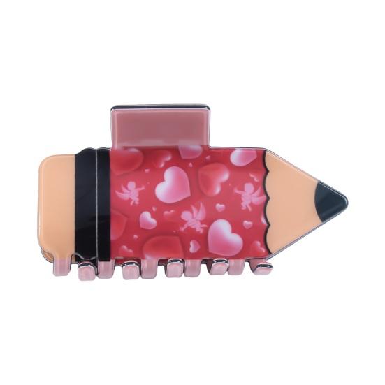 

Женская заколка для волос с рисунком в виде сердца в форме карандаша Заколка для волос в виде акулы