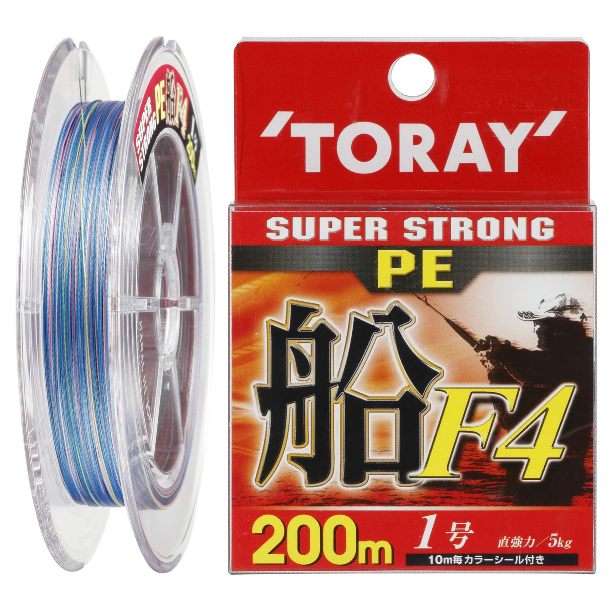 

Toray Super Strong PE Boat Line F4 200m 5kg 4 strands 5 colors #1