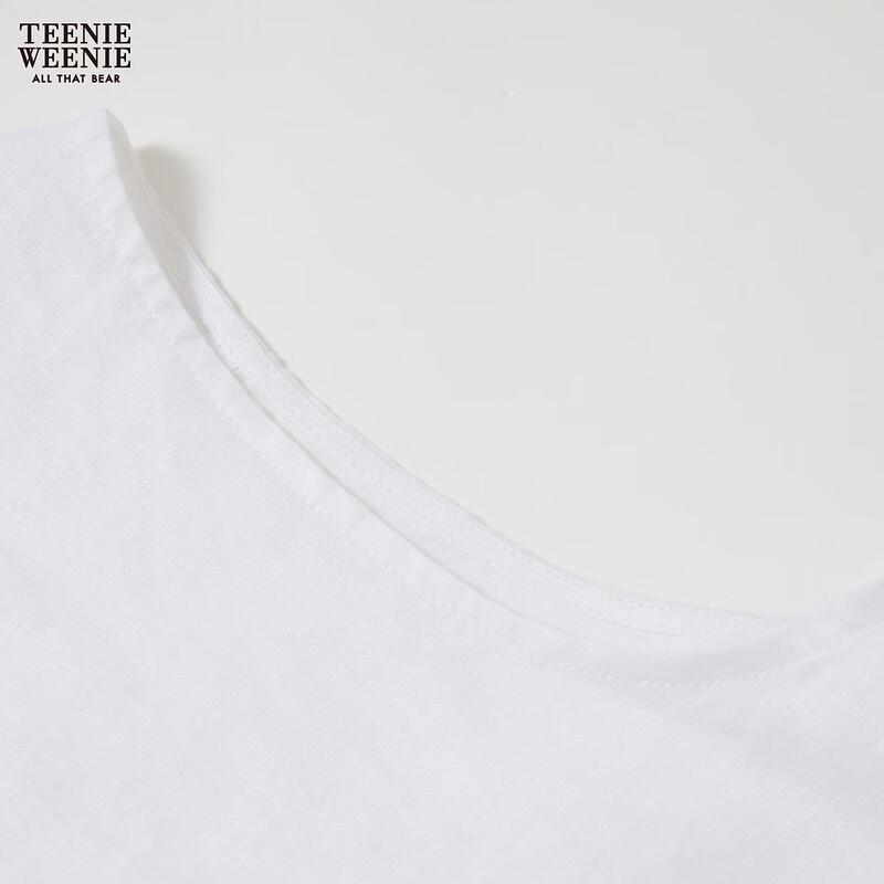 Teenie Weenie Women's Sleeveless Linen POLO Shirt