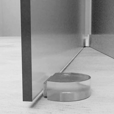 Universal Self Adhesive Transparent Door Stopper Light Weight Thickened Silicone Door Stop Silent Invisible Door Block Bedroom