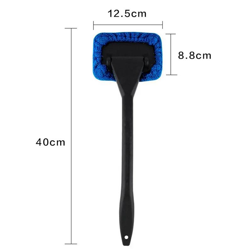 Fashion Car Window Cleaner Brush Kit Windshield Microfiber Cleaning Wash Tool Inside Interior Auto Glass Wiper with Long Handle Car Acce