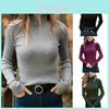 Women's Winter Turtleneck Sweater Casual Slim Fit Long Sleeve Warm Tops Blouse