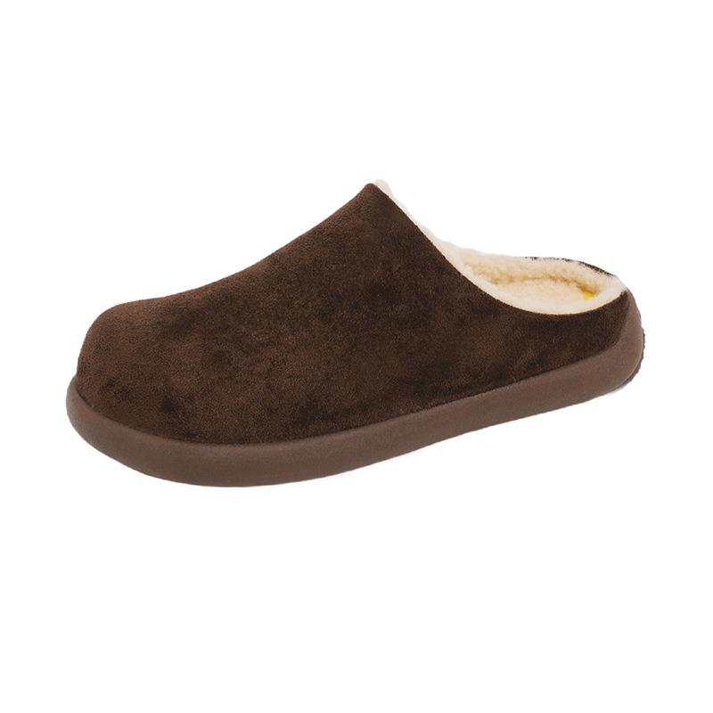 Small potato baotou half slippers women's outer wear autumn new retro platform Bocken single shoes