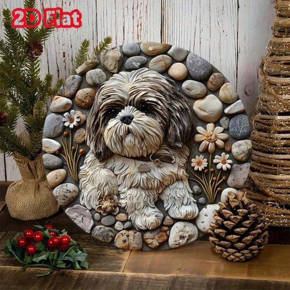 Metal Wreath Wall Art Spring Christmas Home Decor Durable Aluminum разноцветный