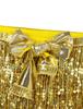 Women Shiny Sequins Tassels Carnival Rave Performance Belly Dance Costume Halter Bra Tops with Hip Scarf Wrap Skirt Set