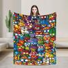 Super Zings Game  Blanket Superthing Soft Print Plush Bedding Throws For Living Room Travel Office Flannel Bedspread Bed Cover