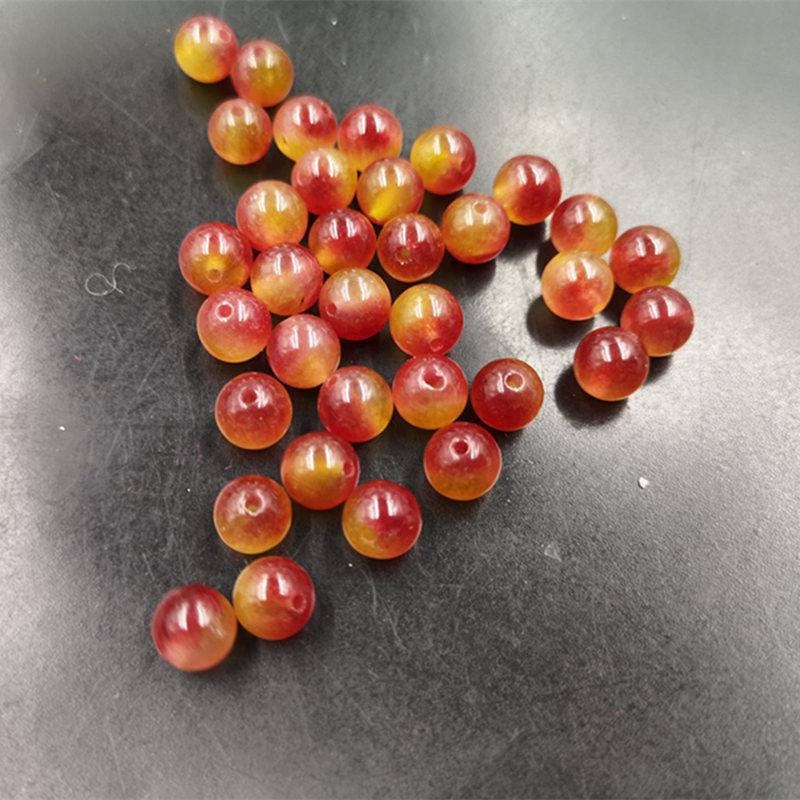 DIY Jewelry Strawberry Crystal & Grape Purple Jade Round Beads 6mm