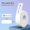 P21 Label Maker Tape Black On White 14x40mm (0.55"x1.57"), Adapted NELKO P21 Label Printer Paper Standard Laminated 180 Labels/Roll, White Tape Use