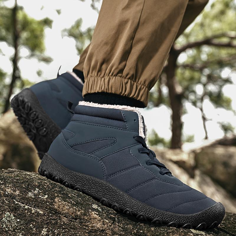 Men's Snow Boots High-top Cotton-padded Shoes Warm Plush Shoes