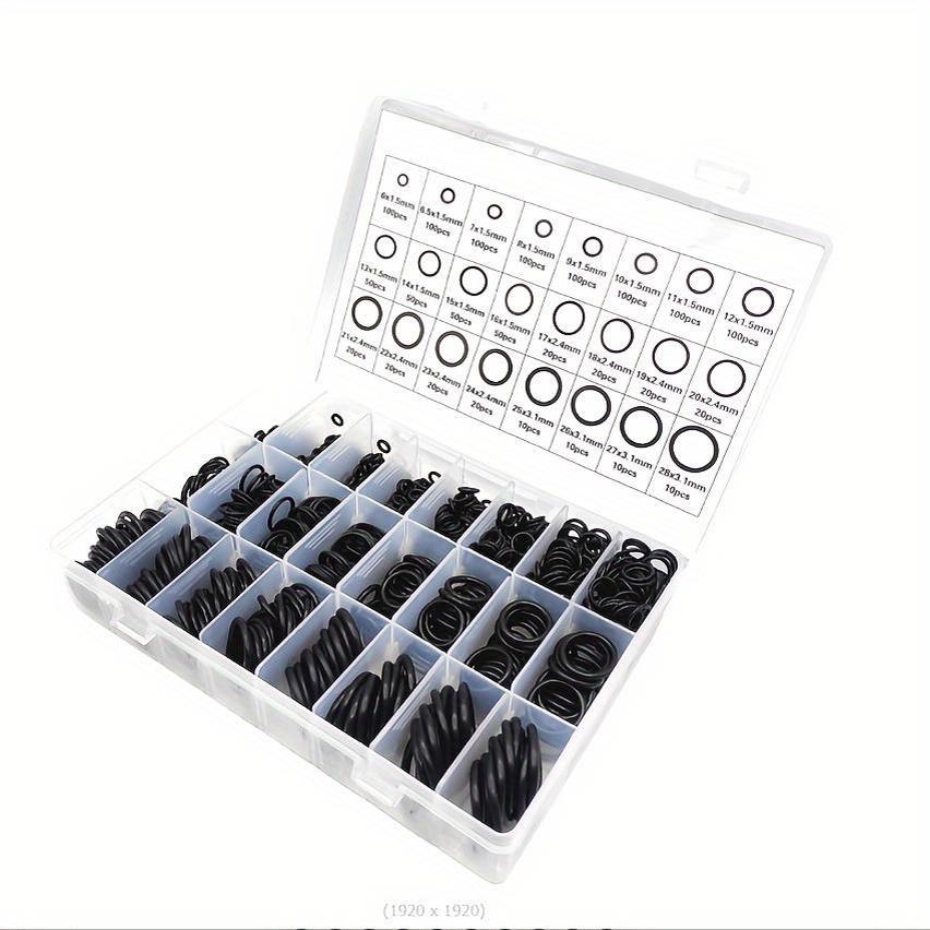1200pcs Rubber O-Rings 24Size NBR Washer Gasket Sealing Assortment Kit For Plumbing Faucet Automotive Air Or Gas Connections