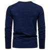 Men Solid Color Long Sleeve Casual Basic Bottoming T Shirt For Daily Wear