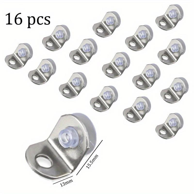 

16 шт. маленькие угловые стеклянные держатели, кронштейны, деревянные кронштейны, полки, опоры для полок 15mm