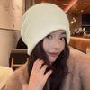 Autumn and Winter Lazy Style Sequins Thick Piles of Hats Korean Versatile Windproof and Warm Pull Out Hat Casual Face Showing Small Cold Hat