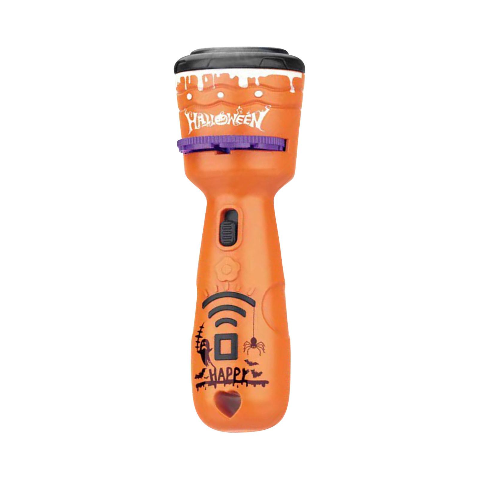 Halloween Projection Flashlight Halloween Themed Light Projector Toy with Multiple Halloween Patterns for Indoor and Outdoor Use One Size